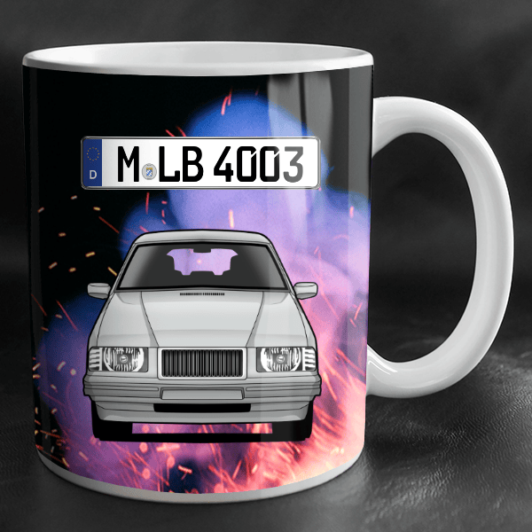 945 Limousine Tasse personalisiert mit Wunsch - Auto u. Kennzeichen!
