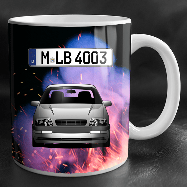 Senator Limousine Tasse personalisiert mit Wunsch - Auto u. Kennzeichen!