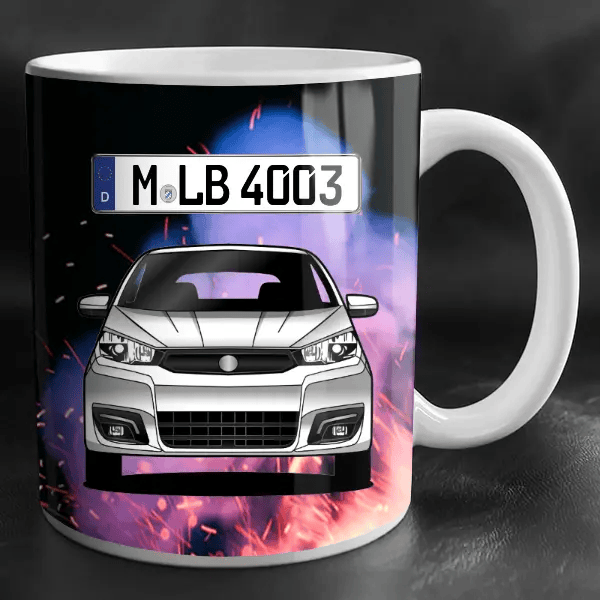 eCity Sport Tasse personalisiert mit Wunsch - Auto u. Kennzeichen!