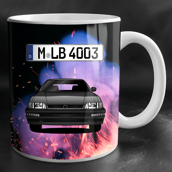 Concerto Tasse personalisiert mit Wunsch - Auto u. Kennzeichen!