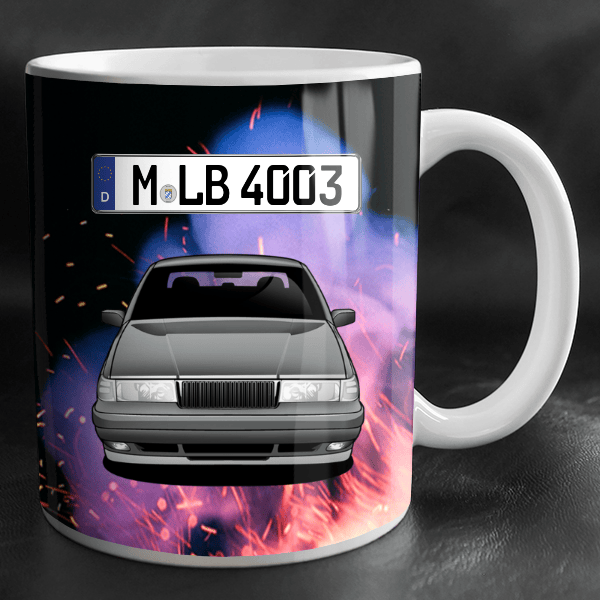 940 Touring Tasse personalisiert mit Wunsch - Auto u. Kennzeichen!