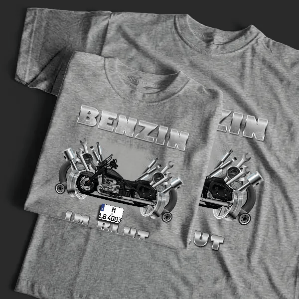 R 18 Classic T-Shirt Tuning mit Motorrad !