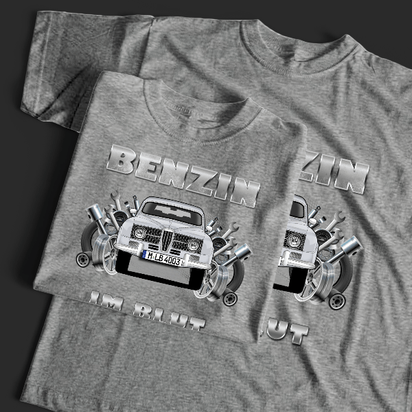 96 T-Shirt Tuning mit Auto !