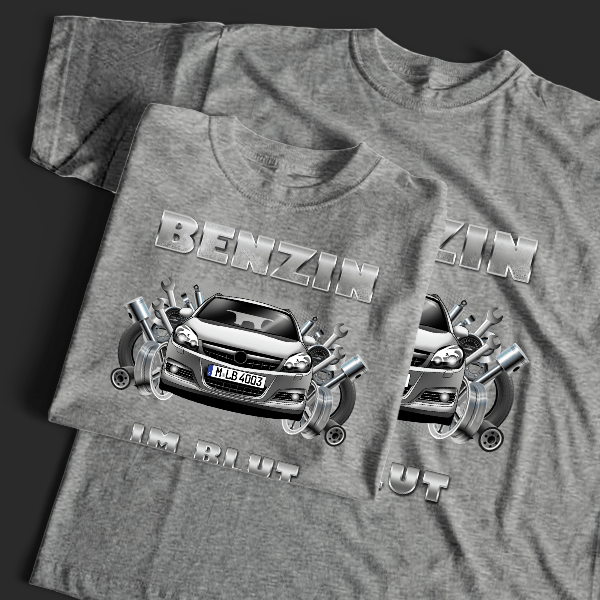 Vectra OPC Caravan T-Shirt Tuning mit Auto !
