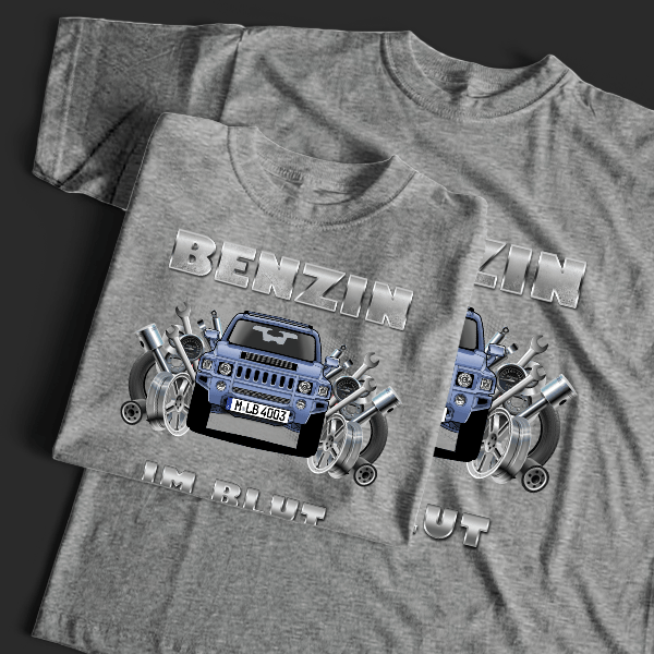 H3 T-Shirt Tuning mit Auto !