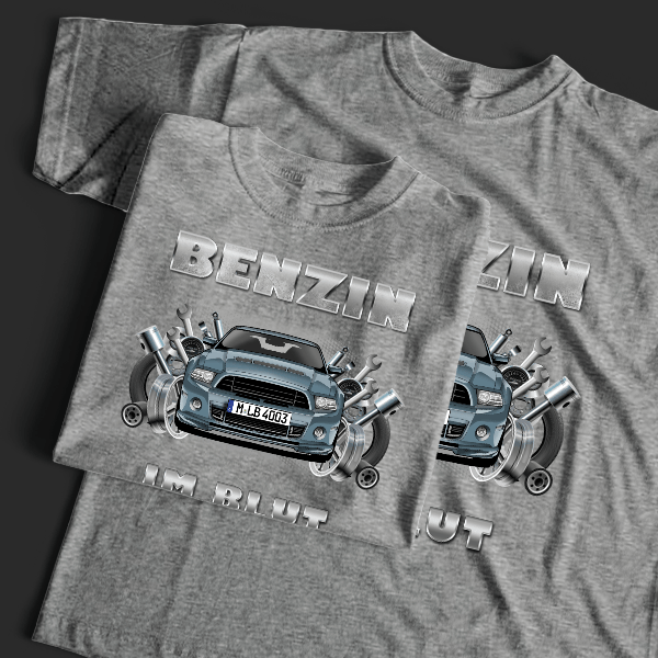 Mustang Shelby GT500 T-Shirt Tuning mit Auto !