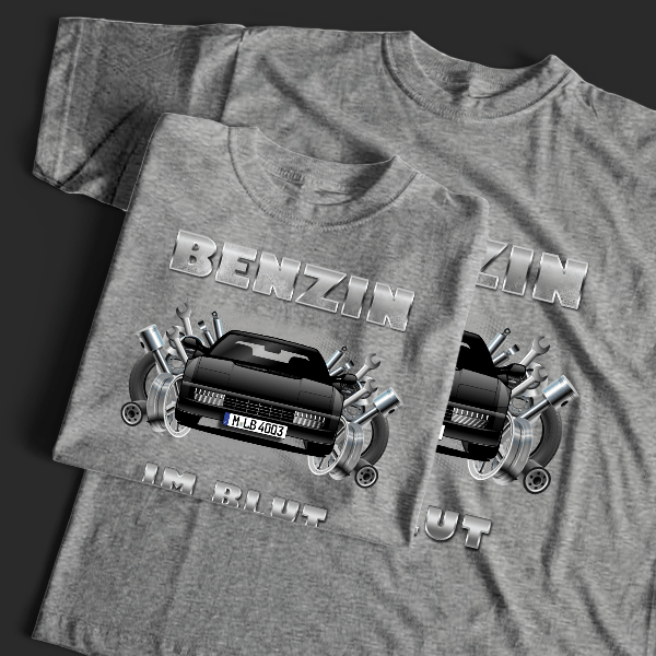 Testarossa Coupe T-Shirt Tuning mit Auto !