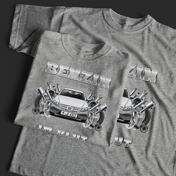 E-Klasse T-Shirt Tuning mit Auto !