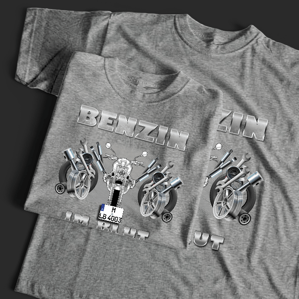 R Ninet T-Shirt Tuning mit Motorrad !