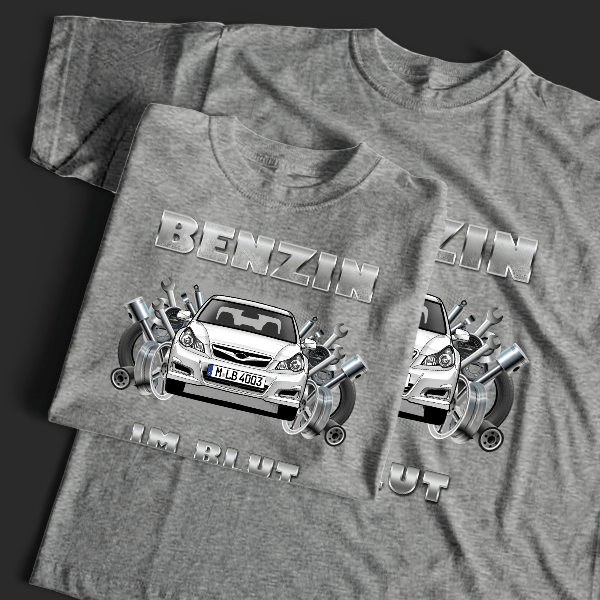 Legacy T-Shirt Tuning mit Auto !