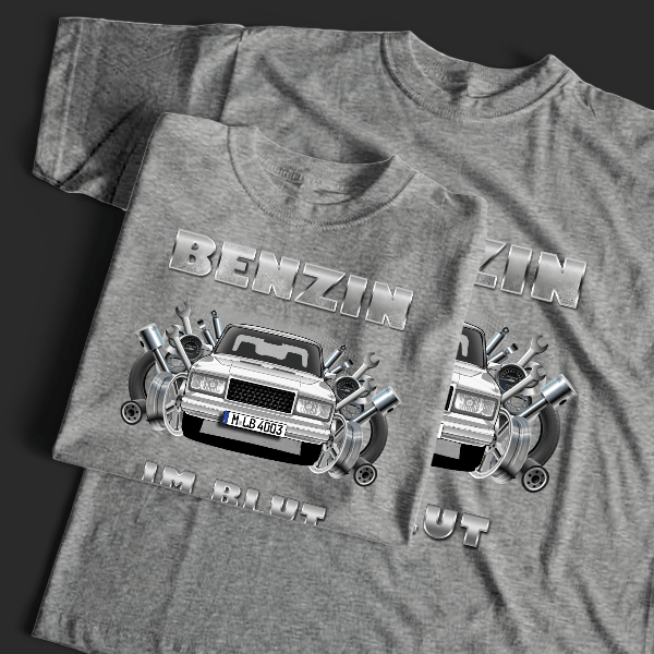 2107 T-Shirt Tuning mit Auto !