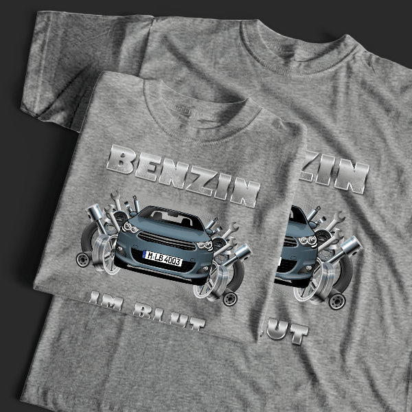 C4 (5-Türer) T-Shirt Tuning mit Auto !