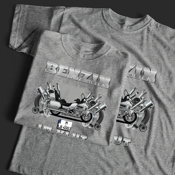 GL 1800 T-Shirt Tuning mit Motorrad !