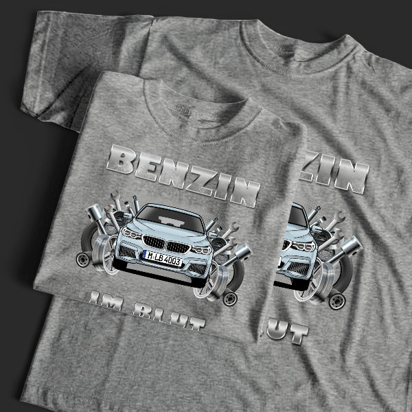 6er Reihe Gran Turismo T-Shirt Tuning mit Auto !