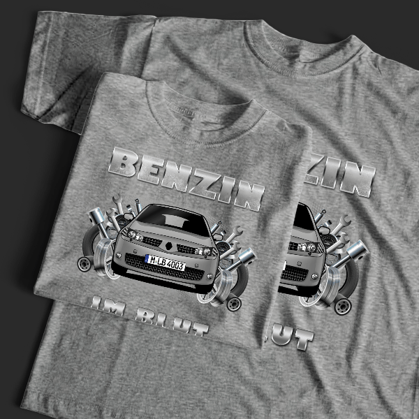 Megane (3-Türer) T-Shirt Tuning mit Auto !