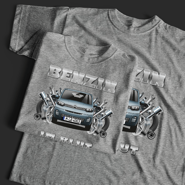 Berlingo Van T-Shirt Tuning mit Auto !
