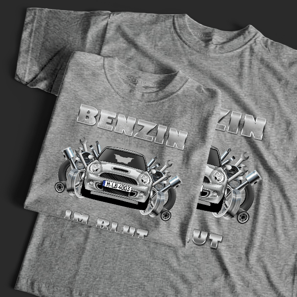 Clubman JCW T-Shirt Tuning mit Auto !