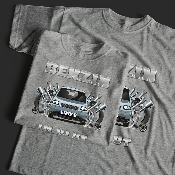 A2 T-Shirt Tuning mit Auto !