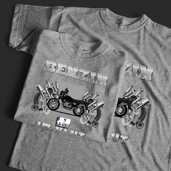 R 80 T-Shirt Tuning mit Motorrad !