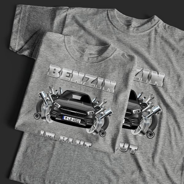 A-Klasse L T-Shirt Tuning mit Auto !