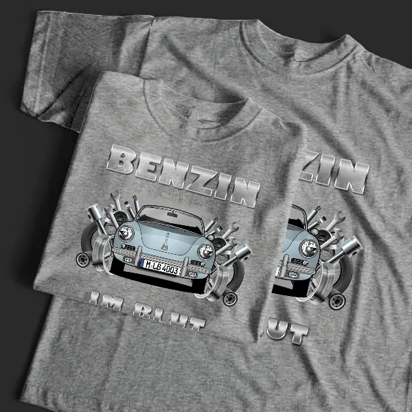 356 C Roadster T-Shirt Tuning mit Auto !