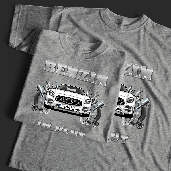 AMG GTR T-Shirt Tuning mit Auto !