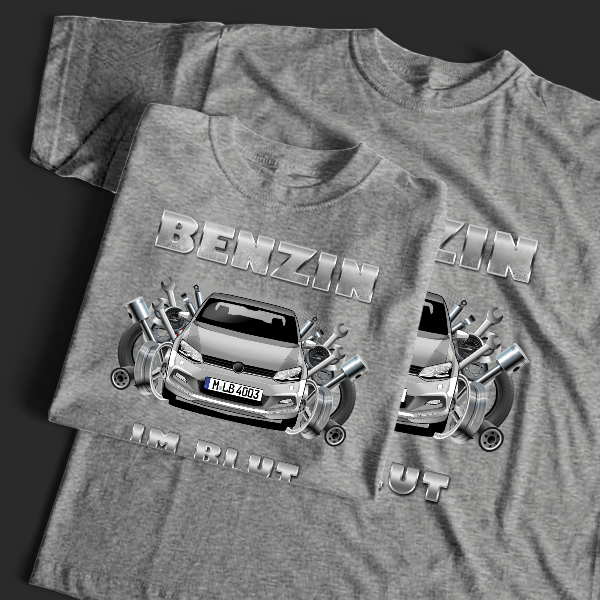 Polo R T-Shirt Tuning mit Auto !