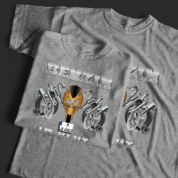 250 R T-Shirt Tuning mit Motorrad !