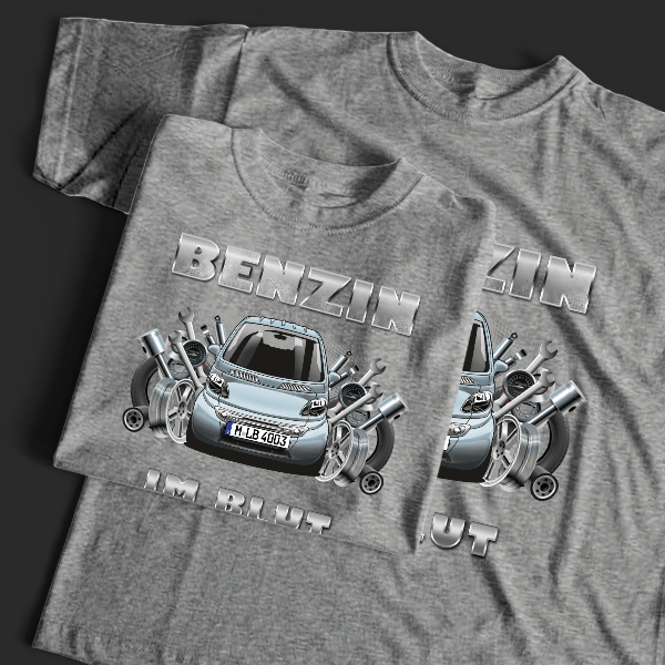 ForTwo T-Shirt Tuning mit Auto !