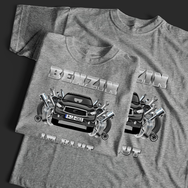 QX70 T-Shirt Tuning mit Auto !