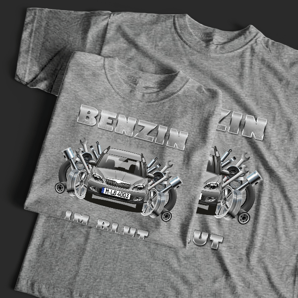 Roomster T-Shirt Tuning mit Auto !