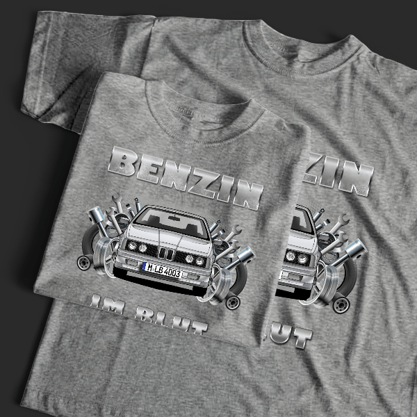 M6 T-Shirt Tuning mit Auto !