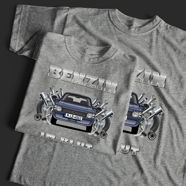 Kadett Sport (5-Türer) T-Shirt Tuning mit Auto !