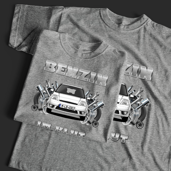 Fiesta Limousine T-Shirt Tuning mit Auto !