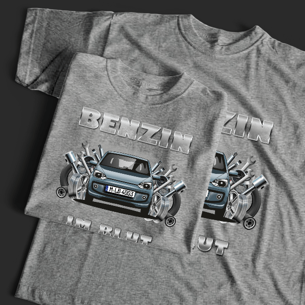Up T-Shirt Tuning mit Auto !