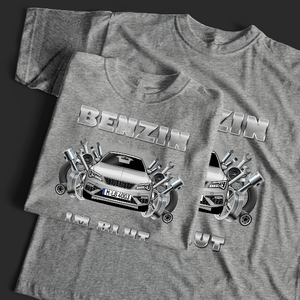 Leon SC T-Shirt Tuning mit Auto !