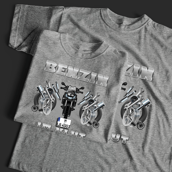 F 800 GS T-Shirt Tuning mit Motorrad !