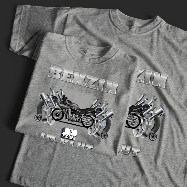 GSF 1250 S T-Shirt Tuning mit Motorrad !