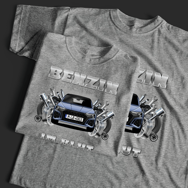 RS3 T-Shirt Tuning mit Auto !