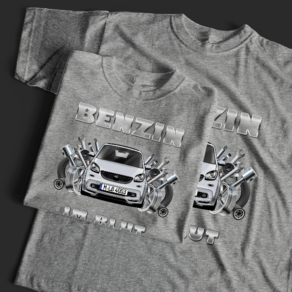 ForTwo Brabus T-Shirt Tuning mit Auto !