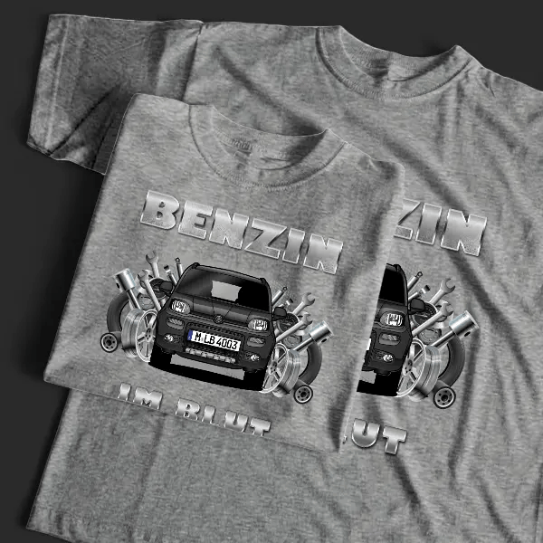 Panda (5-Türer) T-Shirt Tuning mit Auto !