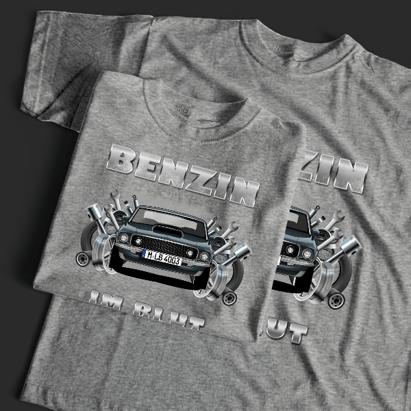 Mustang Boss 429 T-Shirt Tuning mit Auto !