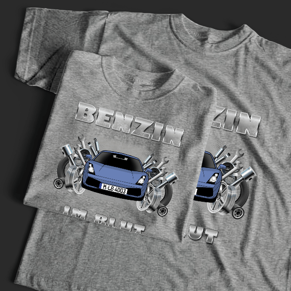 Gallardo Coupe T-Shirt Tuning mit Auto !