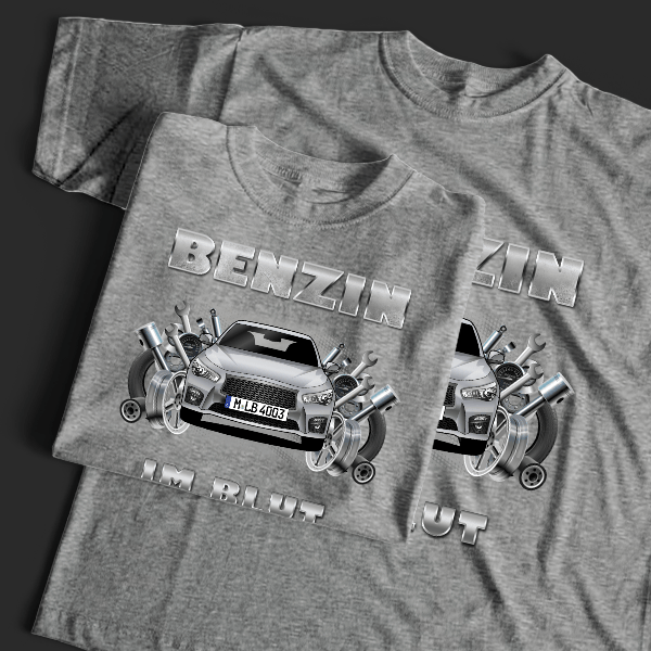 Q50 T-Shirt Tuning mit Auto !