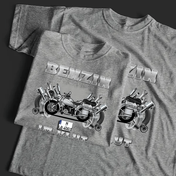 R 75 T-Shirt Tuning mit Motorrad !
