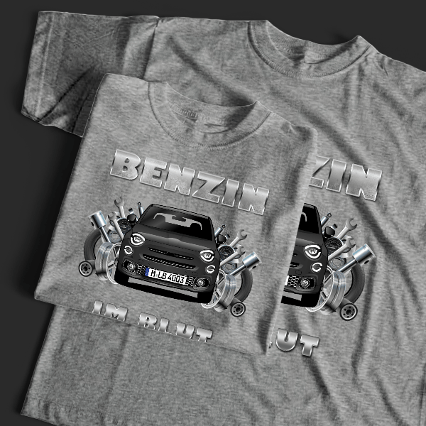 500 X Sport T-Shirt Tuning mit Auto !