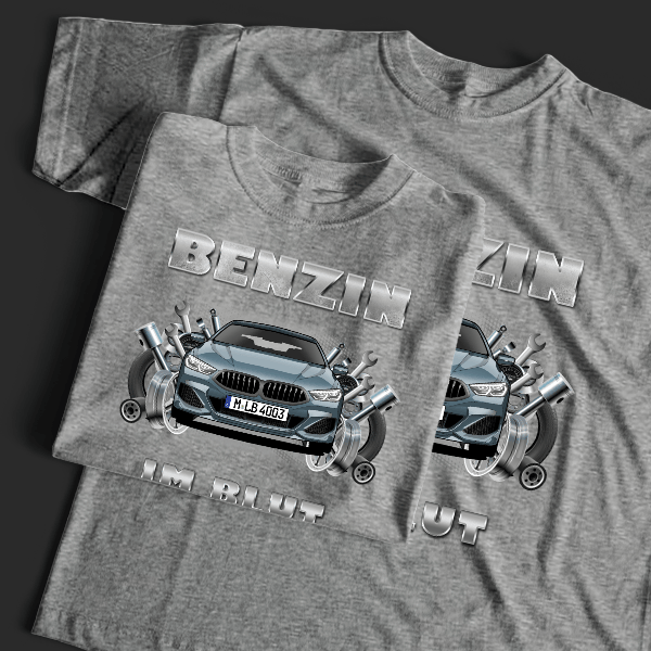 8er Reihe Coupe T-Shirt Tuning mit Auto !