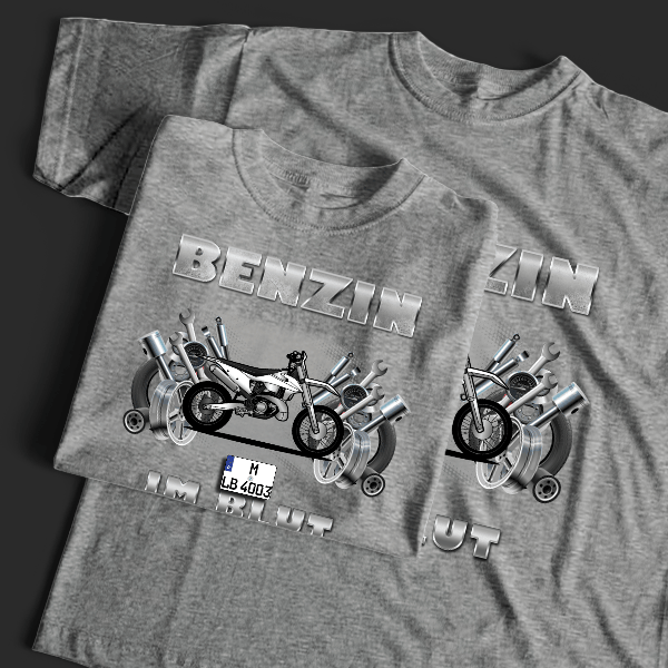300 T-Shirt Tuning mit Motorrad !