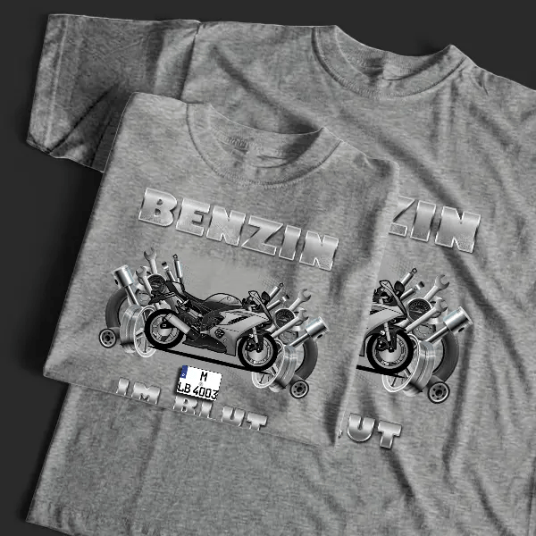 YZF-R6 T-Shirt Tuning mit Motorrad !