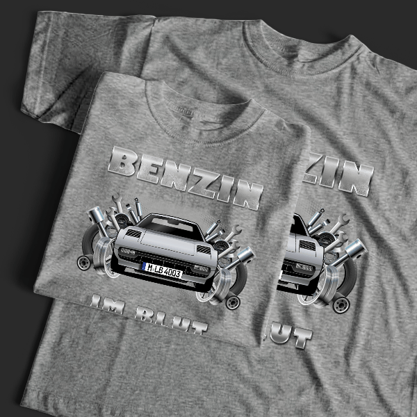 308 GTS Targa T-Shirt Tuning mit Auto !